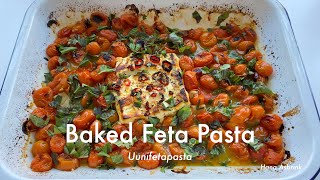 Baked Feta Pasta  TikTok Pasta  Uunifetapasta [upl. by Greenleaf501]