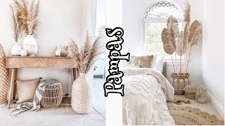 Pampas grass decor ideas for Bedrooms living room and entryway [upl. by Zippel]