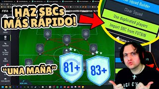 MÉTODO PARA REPETIR SBCs MÁS RÁPIDO CON PALETOOLS Y LA HERRAMIENTA IMPORTAR SBC DE FUTBIN [upl. by Nyrroc]