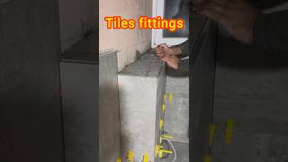 Tiles fittings tileworks bathroomdecor construction tiles bathroomdesign diy foryou shorts [upl. by Annawaj]