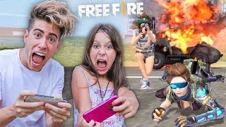 JUGANDO FREE FIRE CON MI HERMANITA DE 10 AÑOS ÉPICO [upl. by Torrie]