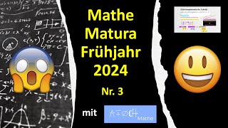 Matura 2024 Haupttermin Frühjahr Nr 3 Gleichungssystem [upl. by Dylan]