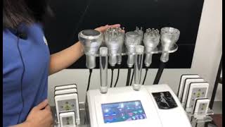 Cavitation Machine  How to Use 9 in1 Lipo Laser Body Sculpting Machine [upl. by Bard]