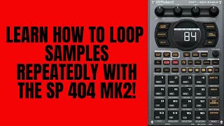 Roland SP 404 MK2 Tutorial  Playing back samples repeatedly Loop [upl. by Pennebaker]