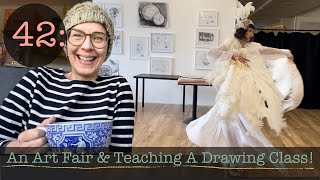 Vlog 42 Art Fair amp Teaching A Drawing Class [upl. by Hawkins]