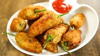 How To Make Jalapeno Poppers  Crispy Jalapeno Poppers Recipe  Mexican Recipe by Varun Inamdar [upl. by Kinemod421]