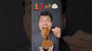 Noodleschillycyclejelly🍝🌶️🚴🪼 asmr eatingchallenge bikueating mukbang funny tomandjelly [upl. by Abla]