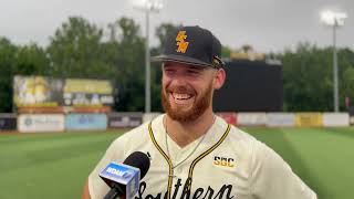 Southern Miss Baseball  Ostrander Golden Eagles recap splitting double header to Texas State [upl. by Malchy]