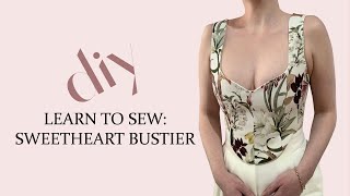 Sweetheart Bustier Learn to Sew [upl. by Uria]