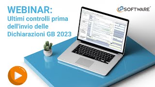 Ultimi controlli prima dellinvio delle Dichiarazioni GB 2023  GBsoftware [upl. by Jorin]