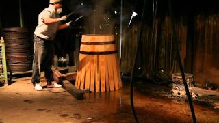 How Wine Barrels are Made  Cooperage Oak Barrel Making amp Barrel Toasting Demonstration [upl. by Nuli]