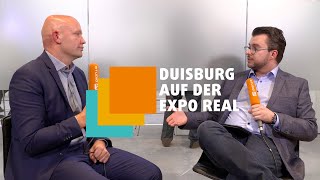 DUISBURG AUF DER EXPO REAL 2023  INTERVIEW MIT JENS SPERKE  FLÄCHENENTWICKLUNG GEBAG [upl. by Naziaf]