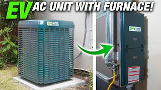 How To Install Your Own Air Conditioning With Furnace Combo In 8 Hours EV AC Unit [upl. by Maxentia]