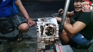 HONDA WAVE 200CC 4 VALVES FULL VIDEO BUILD TIPS MANOOD MATUTO [upl. by Brasca]