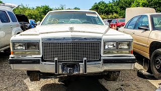 1988 Cadillac Brougham Junkyard Find [upl. by Haidabo]