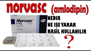 NORVASC Tablet Amlodipin Nedir Niçin Kullanılır Nasıl Kullanılır Yan Etkileri Nelerdir [upl. by Ronyar]