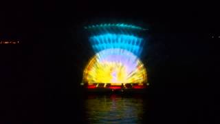 Water screen Projection  Selce Croatia [upl. by Solahcin]