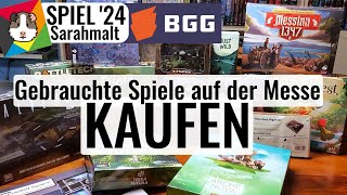 SPIEL 24 Gebrauchte Brettspiele kaufen auf der Messe Board Game Geek No shipping Auction [upl. by Kidder]