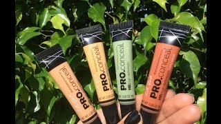 Correctores naranja verde y amarillo LA giro pro hd concealers [upl. by Okimuk258]