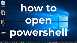 how to open PowerShell in Windows 10 [upl. by Nediarb390]