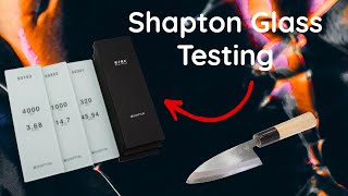 Shapton Glass Stones testing  Deba knife sharpening [upl. by Noiek]