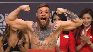 UFC 229 Khabib vs McGregor Weighin [upl. by Leahplar578]