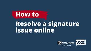 How to resolve a signature issue online [upl. by Timms563]