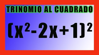 ✅👉 TRINOMIO AL CUADRADO [upl. by Derna]