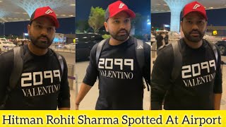 Hitman Rohit Sharma Spotted At Mumbai Airport Leaving For Dharamshala Next Match IND vs England [upl. by Florie718]