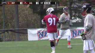 Aquinas College vs Indiana Tech  2019 NAIA Mens Lacrosse National Tournament [upl. by Annerb684]