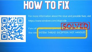 How to Fix SYSTEM THREAD EXCEPTION NOT HANDLED BSOD  HOBI IT [upl. by Novyart601]