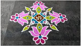 Avani Matham Special Sashti poojai Rangoli Design  Easy  Daily  New  Kolam Rangoli [upl. by Emilie266]