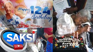 Lola Francisca Susano ng Kabankalan City nagdiwang ng 124th birthday  Saksi [upl. by Ivey]