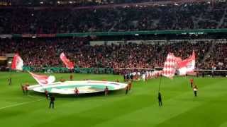 16042014  DFB Pokal FC Bayern vs 1FC Kaiserslautern LIVE 23 Einmarsch der Teams [upl. by Michella144]