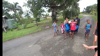 Rural Village Walk on Viti Levu Fiji 🇫🇯 [upl. by Ahsatsan]