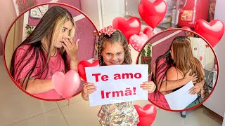 MINHA MÃE E IRMÃZINHA ME FIZERAM CHORAR MUITO COM UMA SURPRESA [upl. by Barcus]