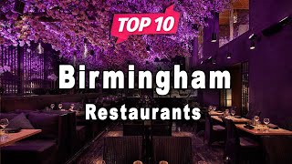 Top 10 Restaurants to Visit in Birmingham West Midlands  England  English [upl. by Kurtis]