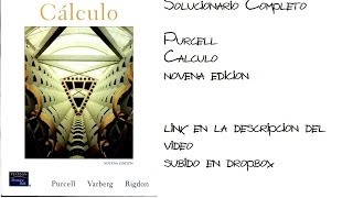 Solucionario CompletoPurcell Cálculo Novena EdiciónGRATIS [upl. by Adnolaj]