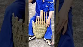 The process of making bamboo dustpan craft shorts [upl. by Ajay527]