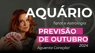 Previsão Signo de Aquário ♒️ Outubro 2024 O Coração Vai Pegar Fogo 🧡🔥 [upl. by Biancha]