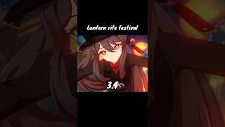 Genshin impact  Lantern rite festival 1344  genshinimpact edit shorts [upl. by Enomsed]