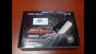 USB wifi adapter Blueway N9000 BackTrack [upl. by Ridley936]