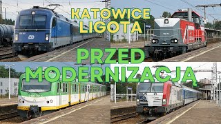 Pociągi na stacji Katowice Ligota  Przed przebudową [upl. by Etiuqal]