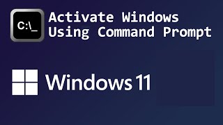 2024 How to Activate Windows 10 or 11 from Command Prompt [upl. by Locklin280]