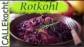 Duftender Rotkohl einfach schneiden und kochen  Omas bestes Rezept [upl. by Kerrie]