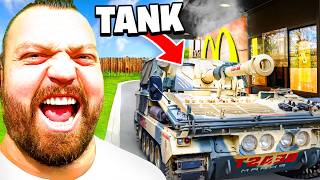 Taking my TANK To McDonald’s  DriveThru STAFF LOSE IT [upl. by Bean]