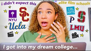 College Decision Reactions 2022 FILM SCHOOL EDITION USC NYU UCLA  Where Im Attending [upl. by Dera]