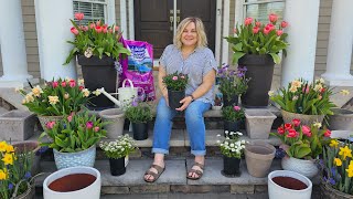 Planting Spring Porch Pots Why You Should Use Perennials In Your Containers amp Hummingbird Syrup [upl. by Past979]