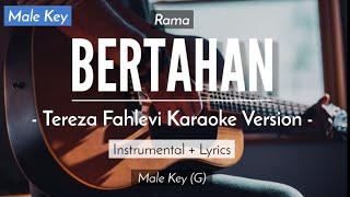 Bertahan Karaoke Akustik  Rama Male Key  HQ Audio [upl. by Nnomae]