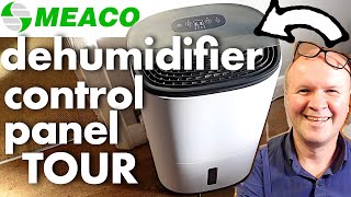 Brilliant MEACO DEHUMIDIFIER full control panel tour and instructions ARETE ONE [upl. by Sundstrom]